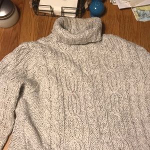 Turtleneck cable sweater